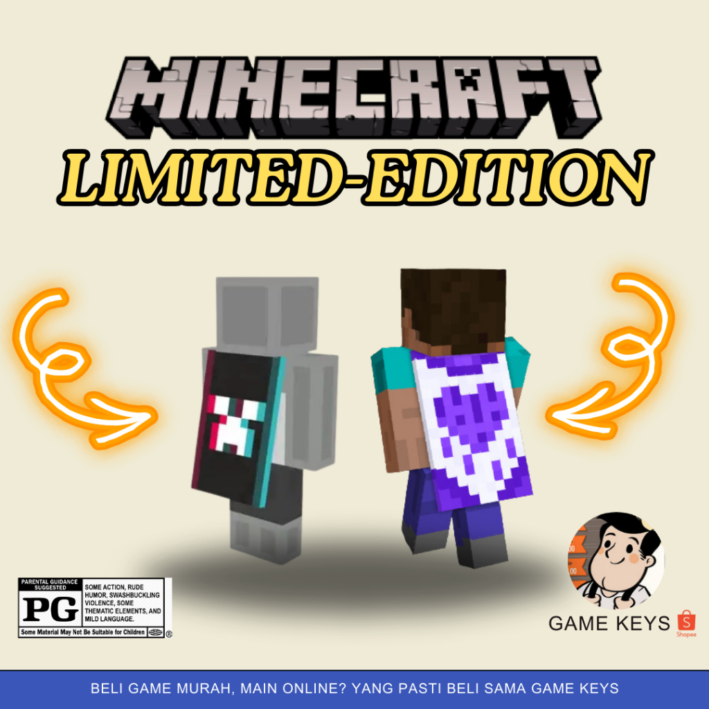 Jual Minecraft CAPES LIMITED EDITION | REDEEM CODE MINECRAFT PC JAVA ...