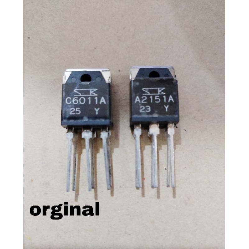 Jual Transistor Sanken Alegro ORIGINAL C6011 & A2151 / C6011A&A2151A ...
