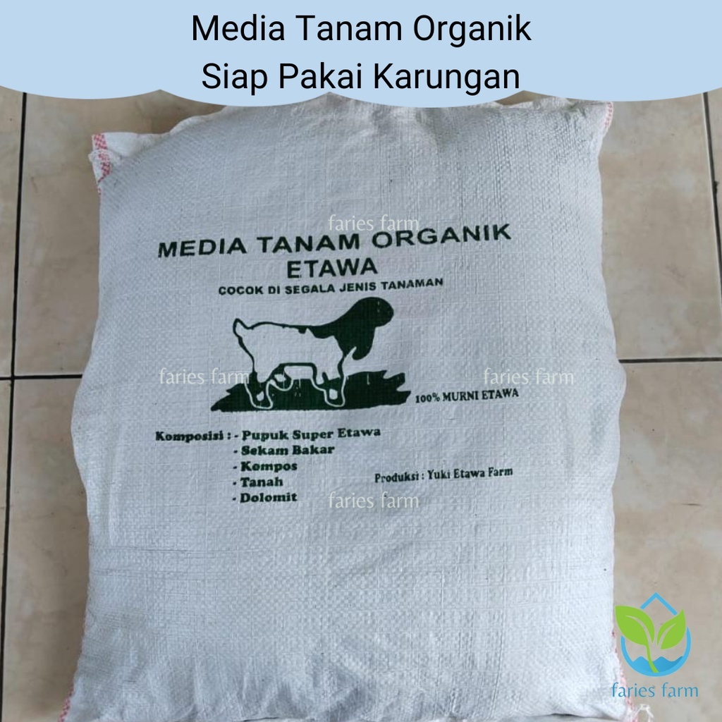 Jual Media Tanam Organik Etawa Media Lengkap Tanah Pupuk Kandang Sekam ...