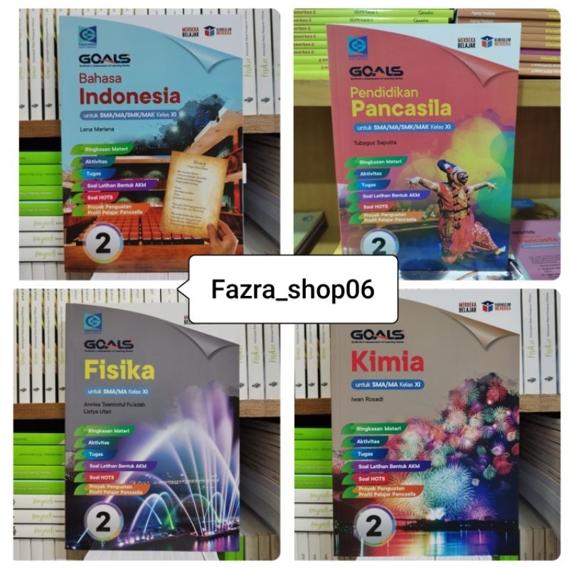 Jual NEW & ORI Buku GOALS Bhs Indonesia Pancasila Fisika Kimia sma ma ...