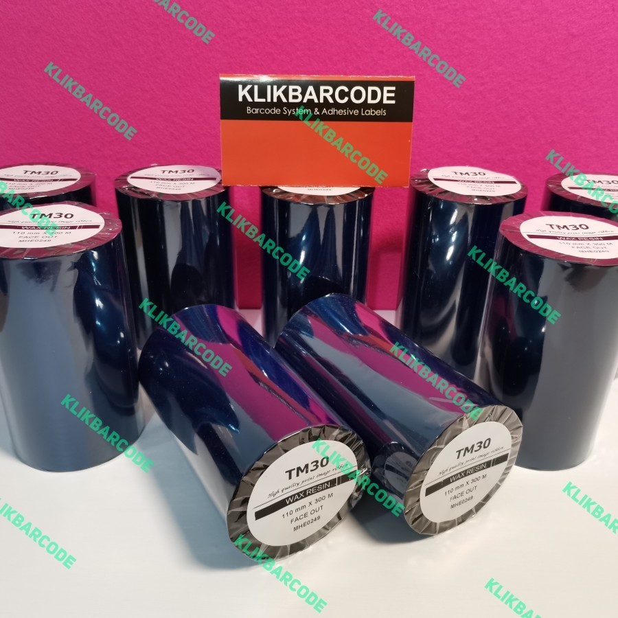 Jual PITA RIBBON BARCODE SONY WAX RESIN SIGNATURE SSWR/TM30 110 X 300 ...