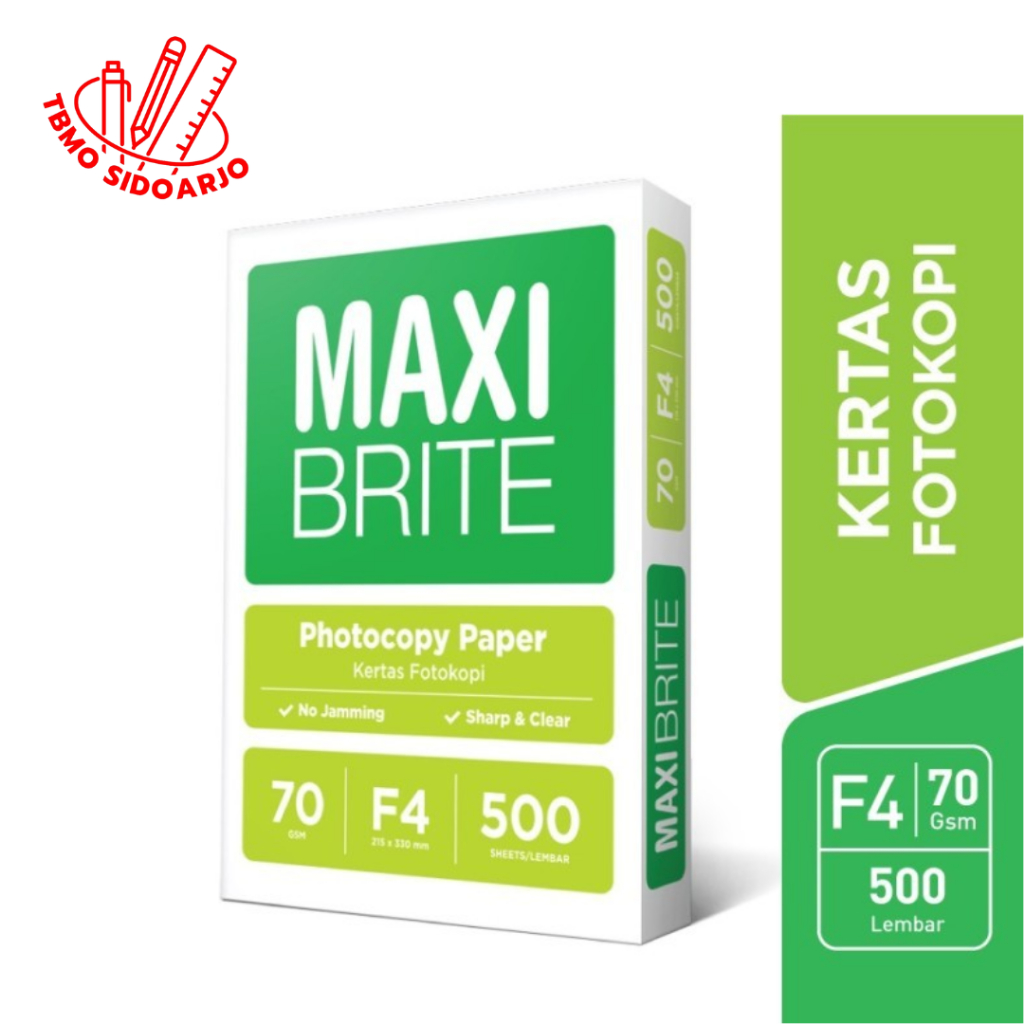 Jual TBMO Kertas HVS Maxi Brite F4 70gsm Per Rim | Shopee Indonesia