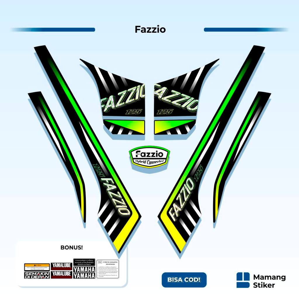 Jual Striping Fazzio Variasi (7) Original Custom Fazio Keren 2022 2023 ...