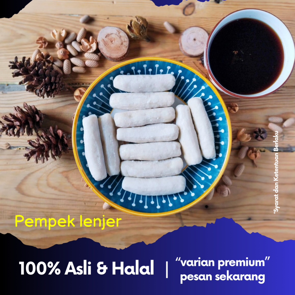 Jual Pempek Palembang Asli Frozen Food Paket Lenjer Isi 6 Pcs + Cuko ...