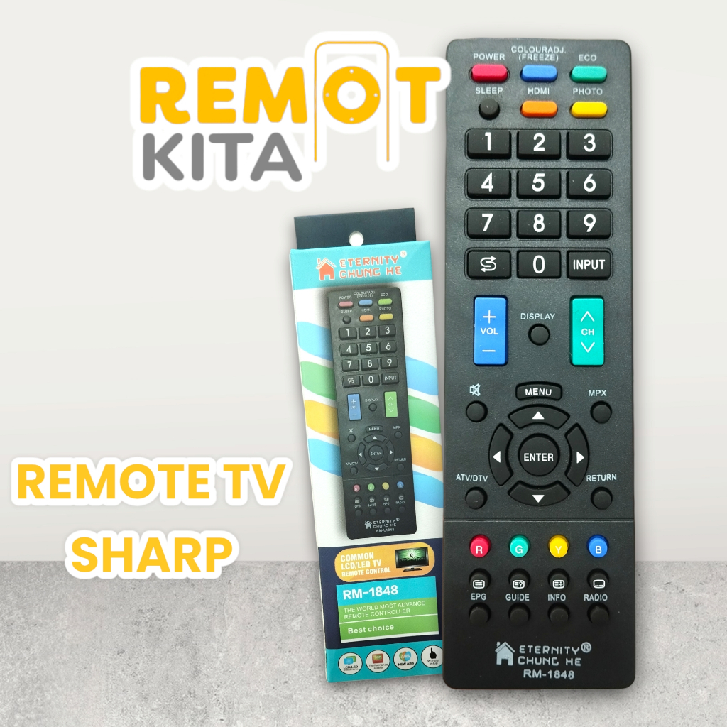 Jual REMOTE / REMOT TV SHARP LED LCD | Shopee Indonesia