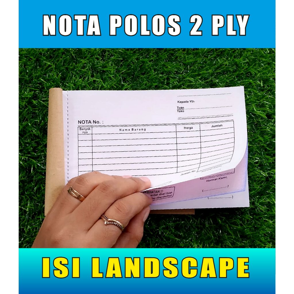 Jual (100 LEMBAR) NOTA KONTAN 2 PLY | NOTA 2 RANGKAP | NOTA 1 PLY ...