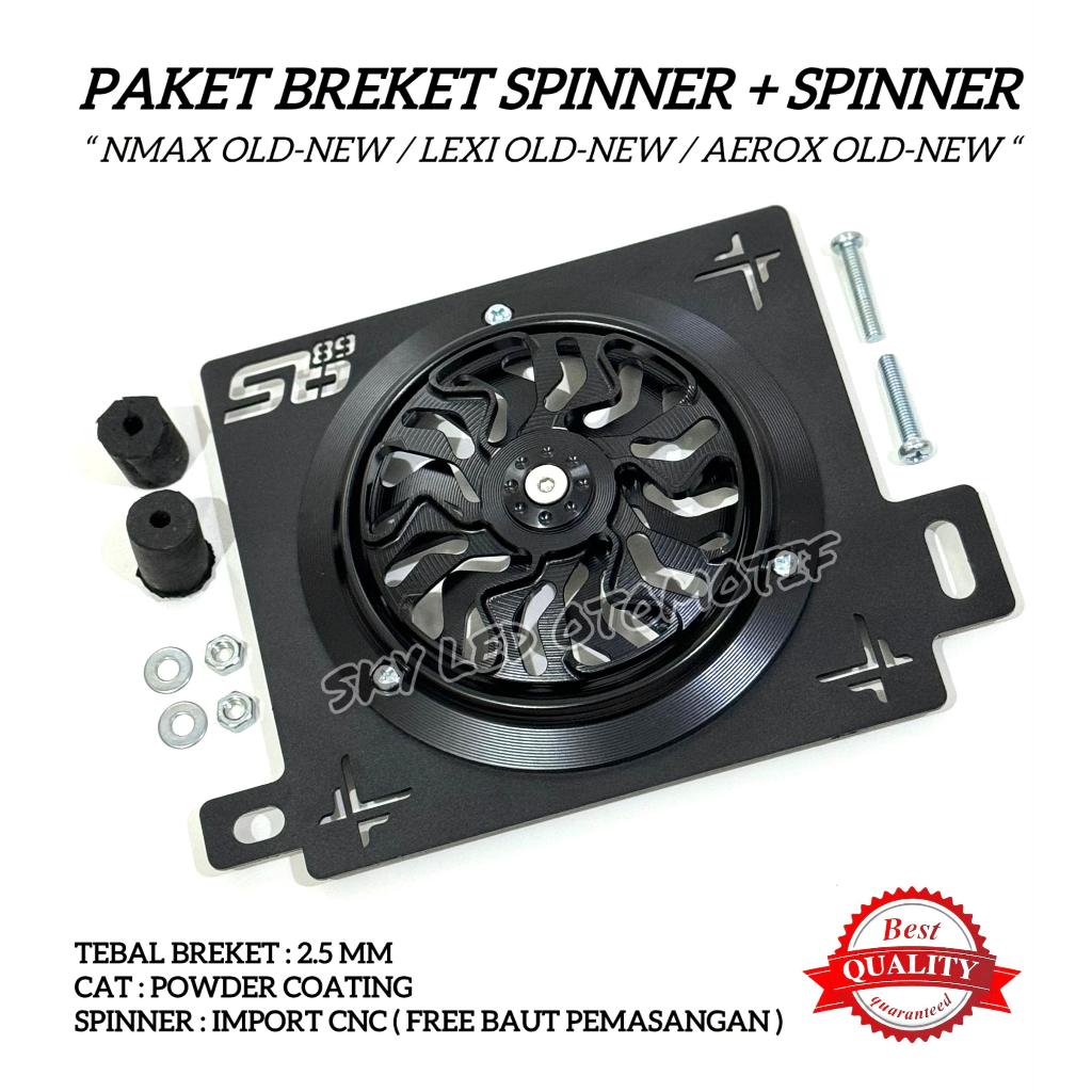 Jual 1 Set Spinner Cover Pelindung Kipas Radiator Cnc + Breket Spinner ...