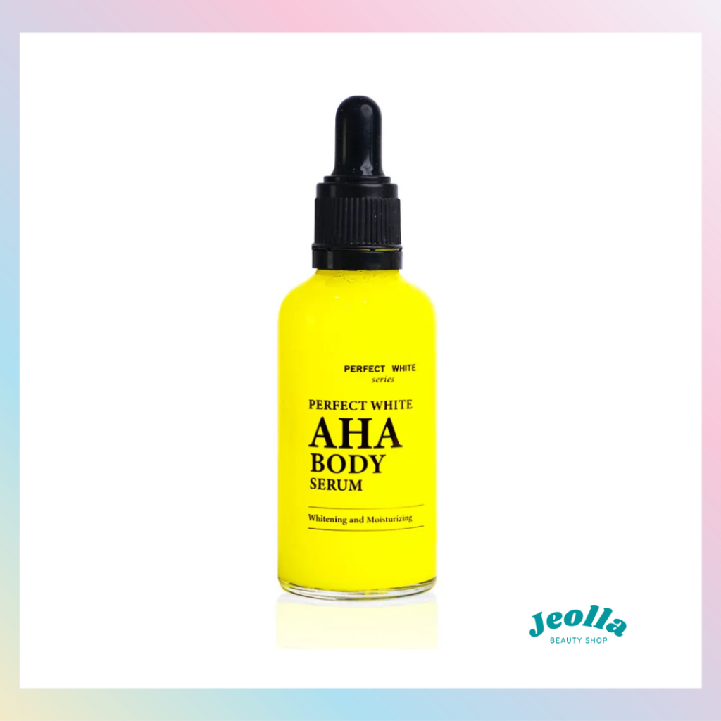 Jual PERFECT WHITE AHA Body Serum 50ML Whitening & Moisturizing | Serum ...