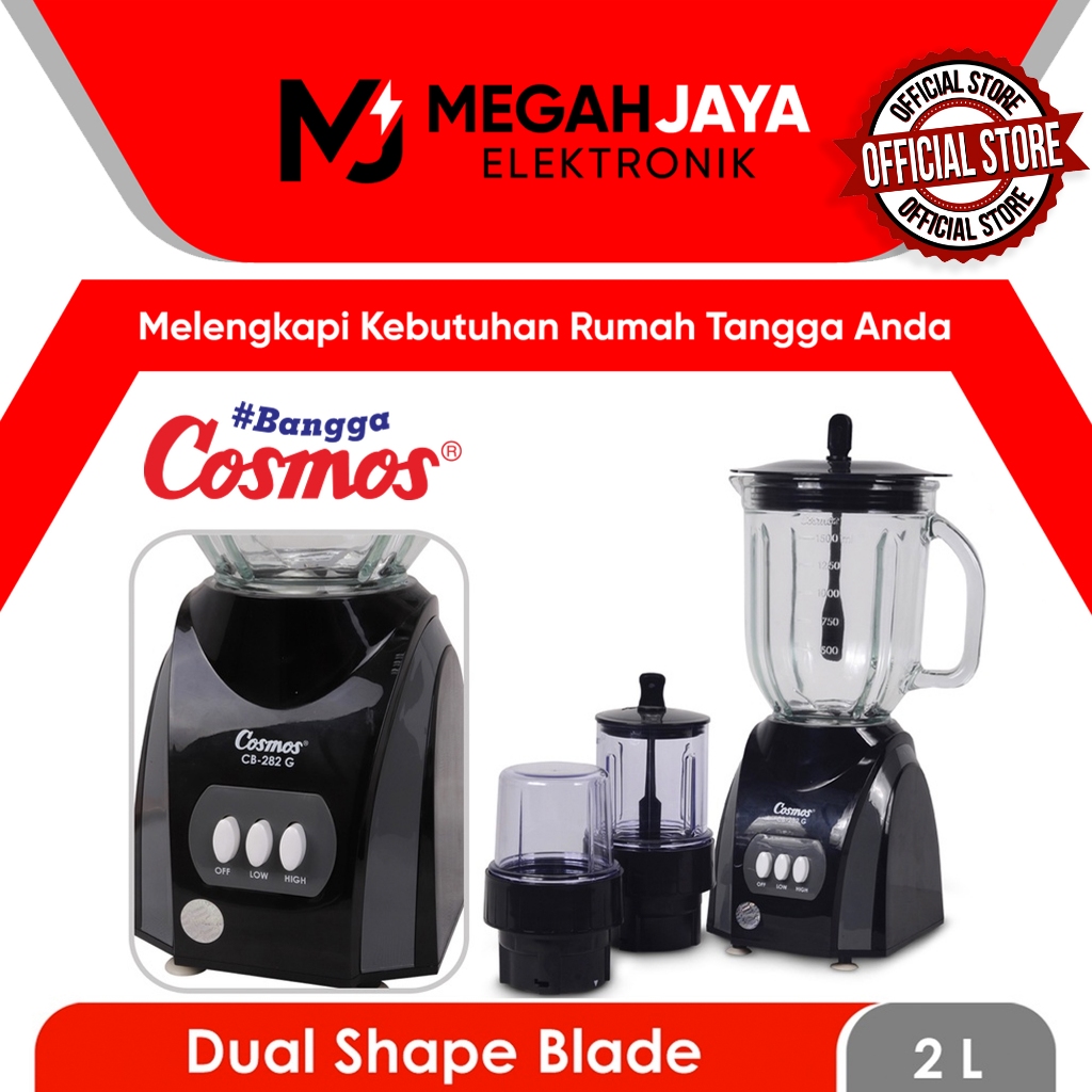 Jual [COD READY] COSMOS BLENDER CB282G / CB-282G / CB 282G (KACA / 2 ...