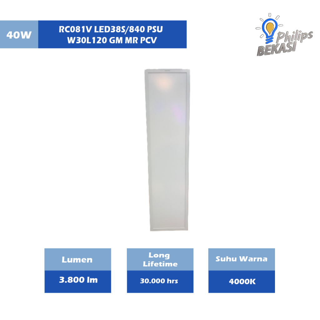 Jual Lampu Panel Philips RC081V LED38S/840 PSU W30L120 GM MR PCV ...