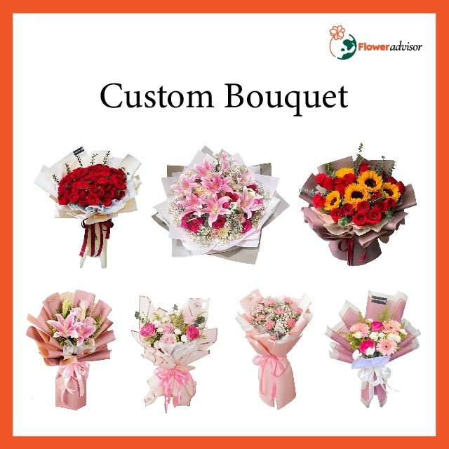 Jual Custom Bunga Buket Flowers Bouquet Wisuda Pernikahan Hari Ibu ...