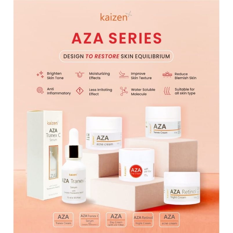 Jual KAIZEN SKIN Aza Cream Series Dengan Formula Klinik Untuk berbagai ...