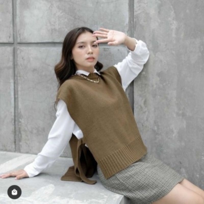 Jual Vest rompi rajut tali outer // Rompi tali kekinian ukuran xxl ...