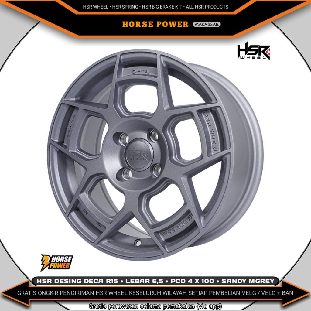 Jual Velg R15 • Mobil 4 Baut Roda • Single Pcd 4 x 100 • Hsr Desing ...