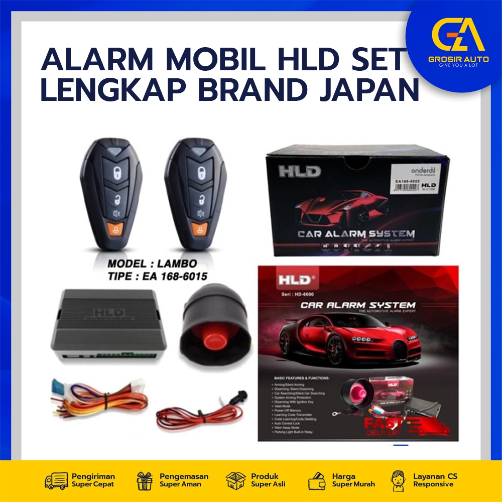 Jual Alarm Mobil Remote HLD Premium Japan Komplit Set Lambo Sport ...