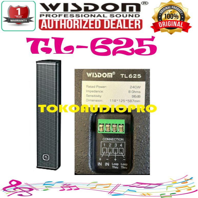 Jual Speaker Colum Wisdom TL625 Speaker Colum Pasif Wisdom TL-625 ...