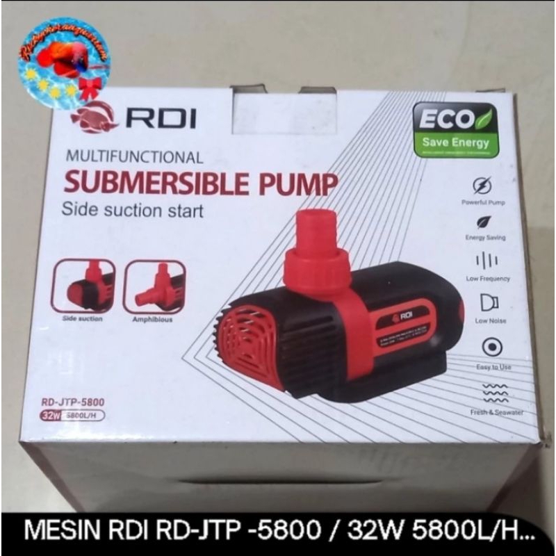 Jual mesin Pompa Kolam Ikan RDI RD-JTP-5800 32W Fmax 5800L/H Hmax 4,5m ...