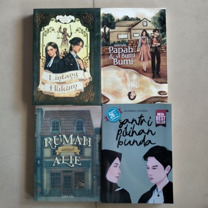 Jual PAKET 4 NOVEL / LINTANG HUKUM / PAPAH&BUMI BUMI / RUMAH UNTUK ALIE ...