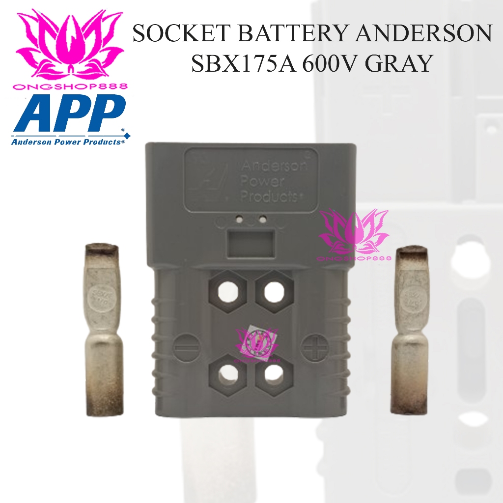 Jual Socket Battery Anderson REMA SBX 175A 600V for forklift Gray ...