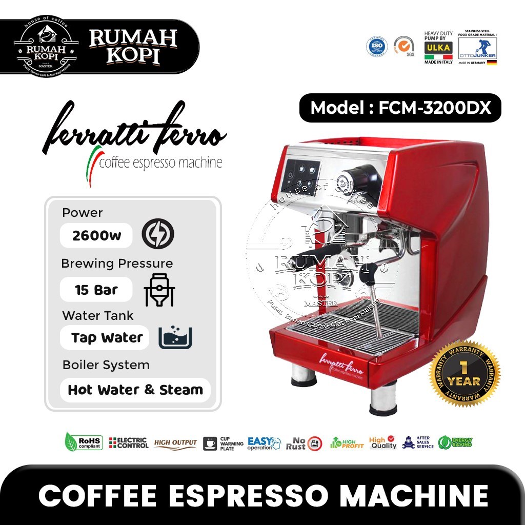 Jual Mesin Kopi Espresso Machine Ferratti Ferro FCM3200DX (1 pcs ...