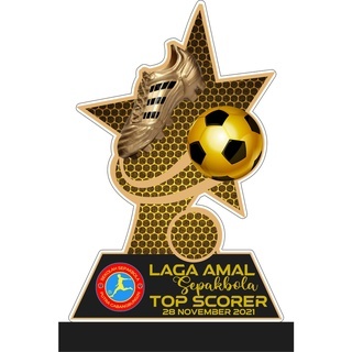 Jual Trophy/Piala/Plakat Top Scorer/Bahan Akrilik 3mm dan 6mm