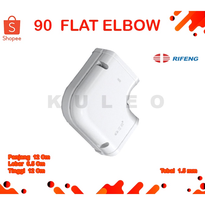 Jual KODE S55L Flat Elbow 9 derajat Protective Pipe AC Flat Elbow ...