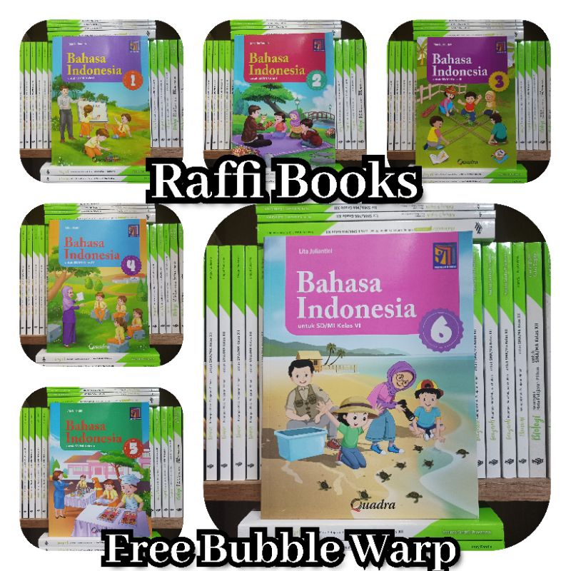 Jual Buku Bahasa Indonesia Kelas 1 2 3 4 5 6 Sd Quadra Kurikulum