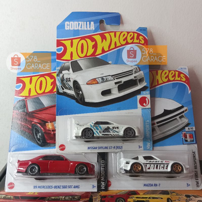 Jual Hot Wheels Nissan Skyline Gt-R (r32) Godzilla JAPAN CARD, Hot ...
