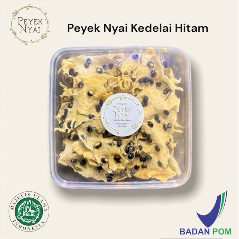 Jual Peyek Nyai Rempeyek Kacang Tanah Large Toples Kotak Shopee