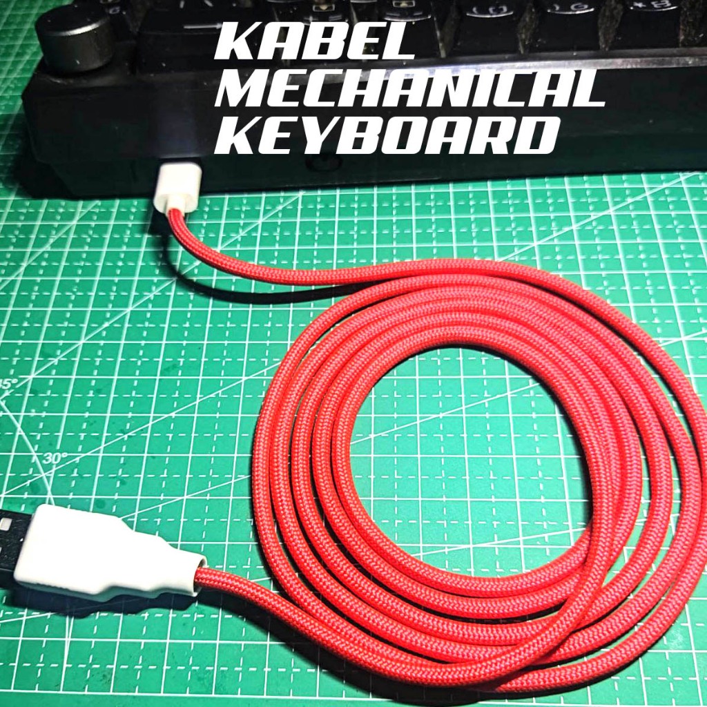 Jual Kable Mechanical Keyboard USB C paracord straight lurus kabel ...