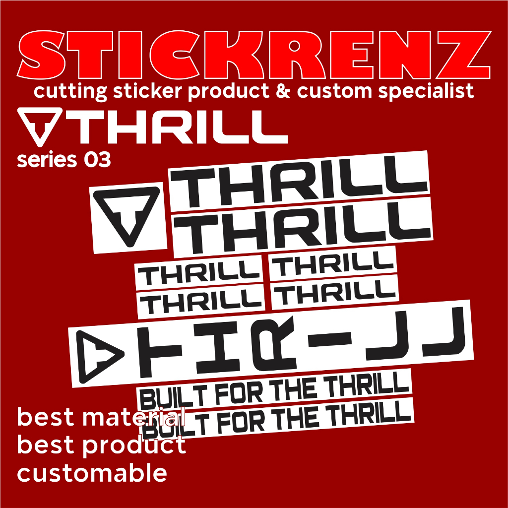Jual Cutting Sticker Stiker Frame Sepeda Roadbike, MTB, Thrill 03 ...