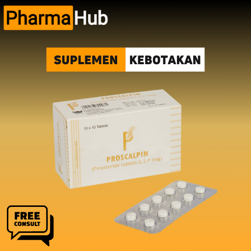 Jual PharmaHub - PROSCALPIN SUPLEMEN ANTI BOTAK PRIA | Shopee Indonesia