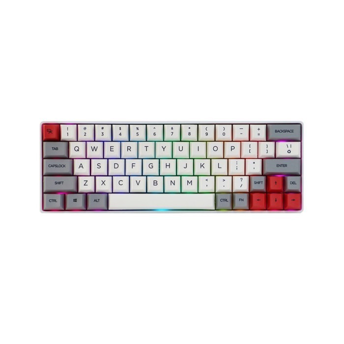 Jual Rexus Keyboard Gaming Mecha M64 Ulti 3 CON White GPRO Red Switch ...