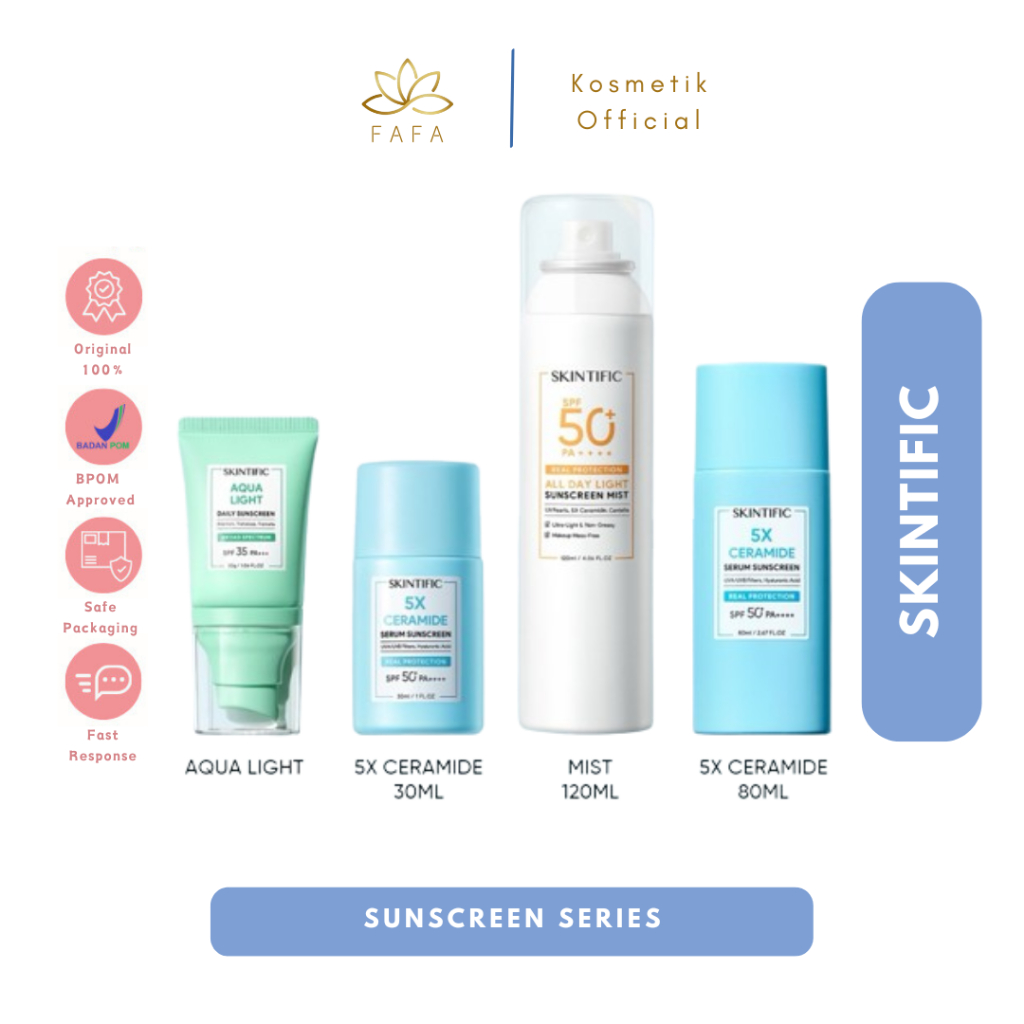 Jual SKINTIFIC Sunscreen Series 5X Ceramide Serum | Skintific Sunscreen ...