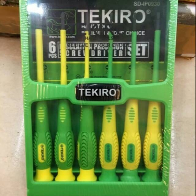 Jual Tekiro Obeng Listrik Presisi Set Pcs Insulation Precision Screwdriver Set Pcs Shopee