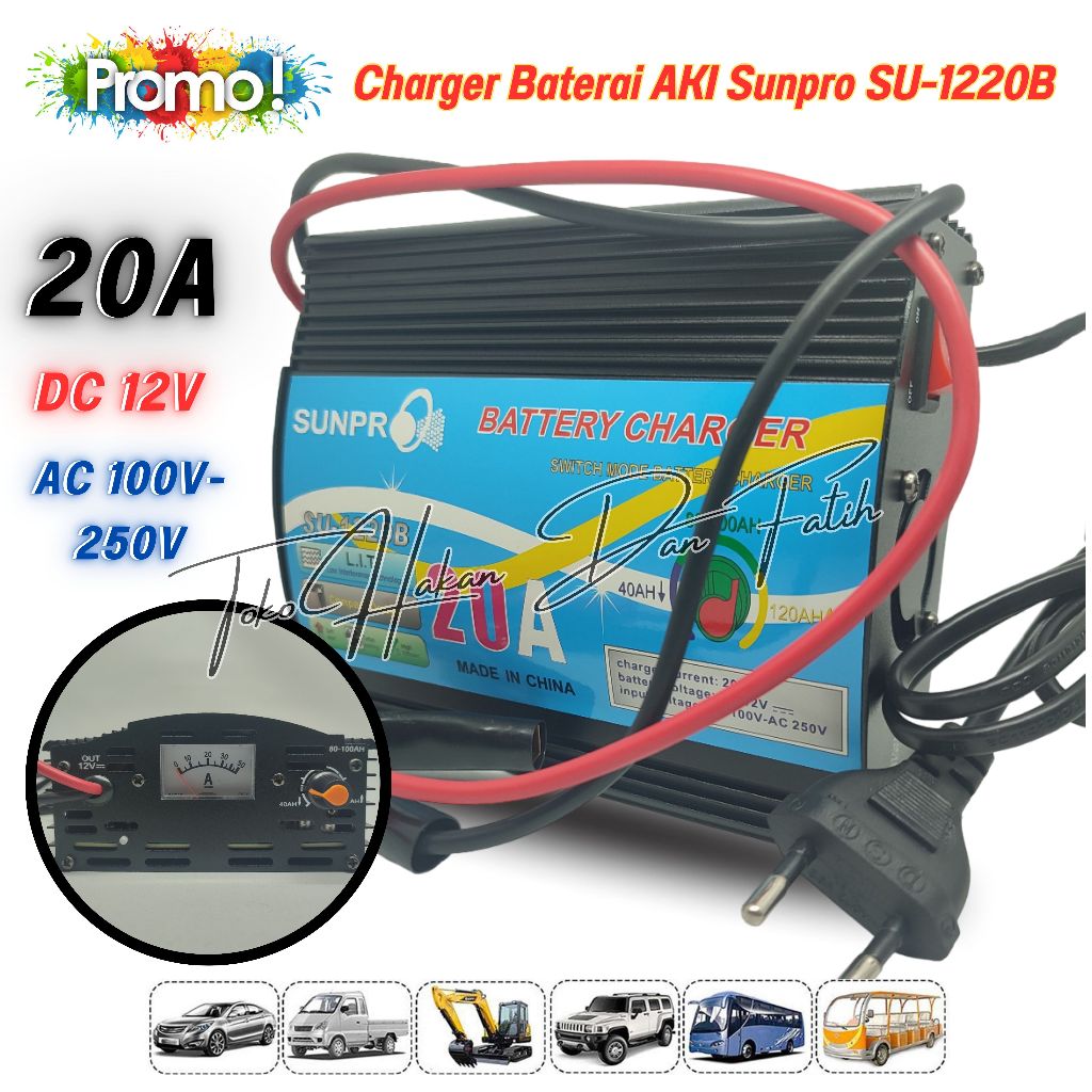 Jual Battery Charger Sunpro Su B Cas Aki Sunpro Su B Casan Aki Murah Berkualitas