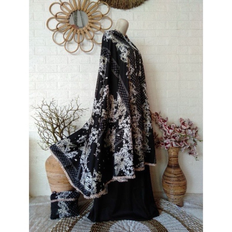 Mukena Dewasa Armani Silk 2in1 Jumbo Premium - foto 2