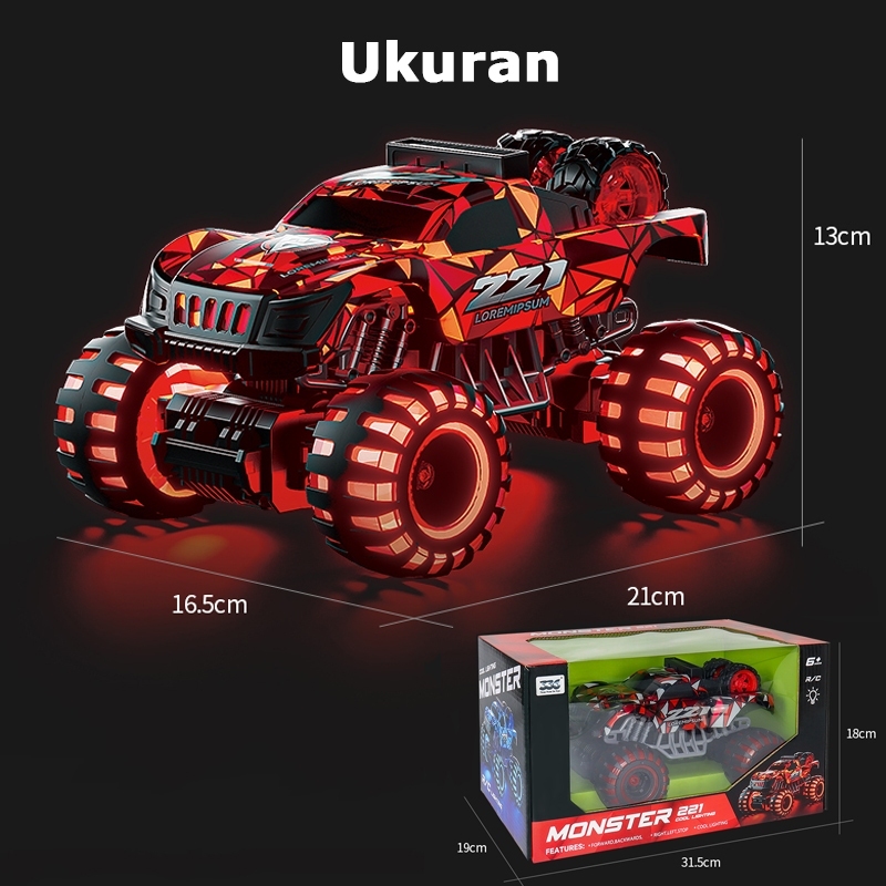 Jual Mobil RC Monster Remote Control Besar 2.4GHz Mainan Anak Keren ...