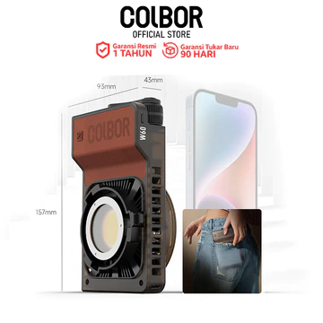 Colbor W60R RGB Lampu Portable Studio LED 60W Video And Foto Lighting