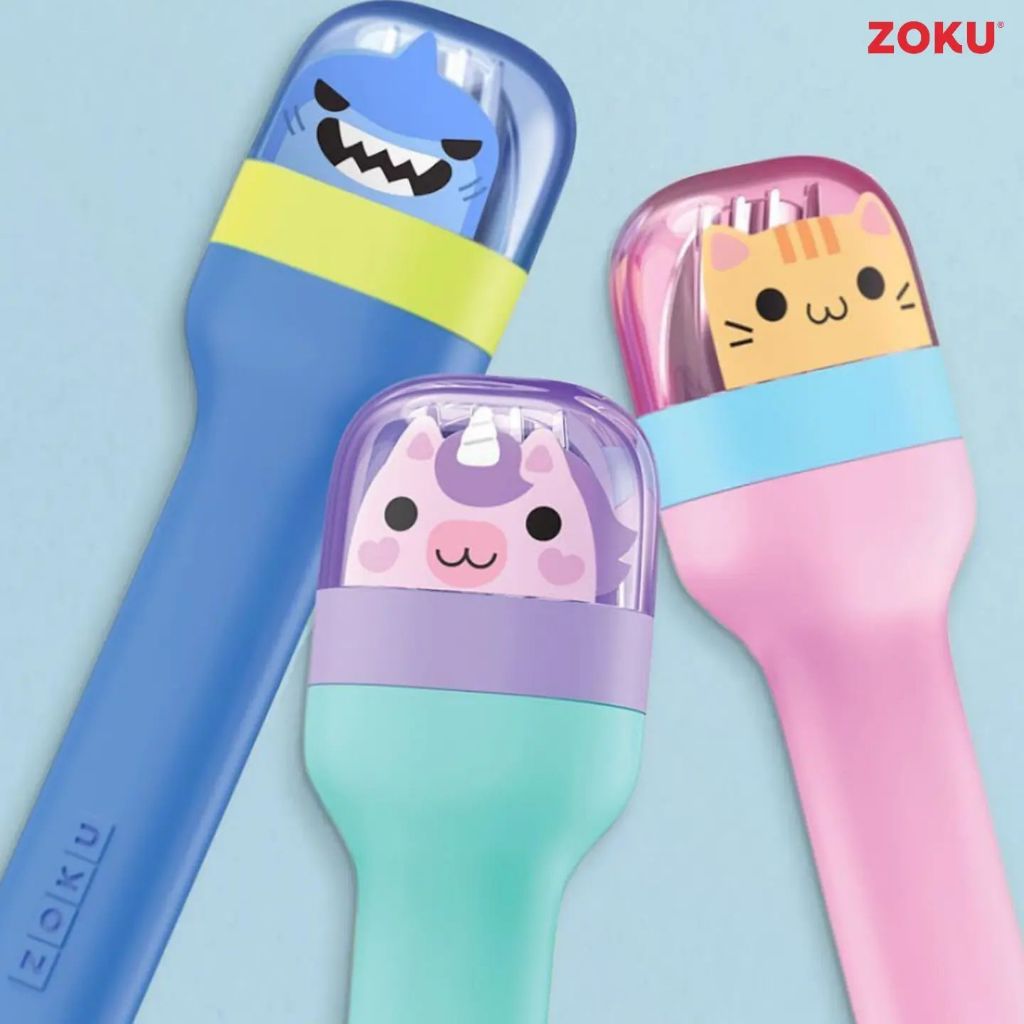 Jual Zoku Kids Pocket Utensils 3in1 Set - Alat Makan Sendok Garpu Pisau ...