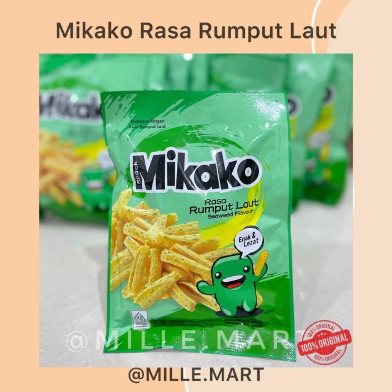 Jual [Per pcs] MIKAKO SNACK RASA RUMPUT LAUT 20GR | Shopee Indonesia
