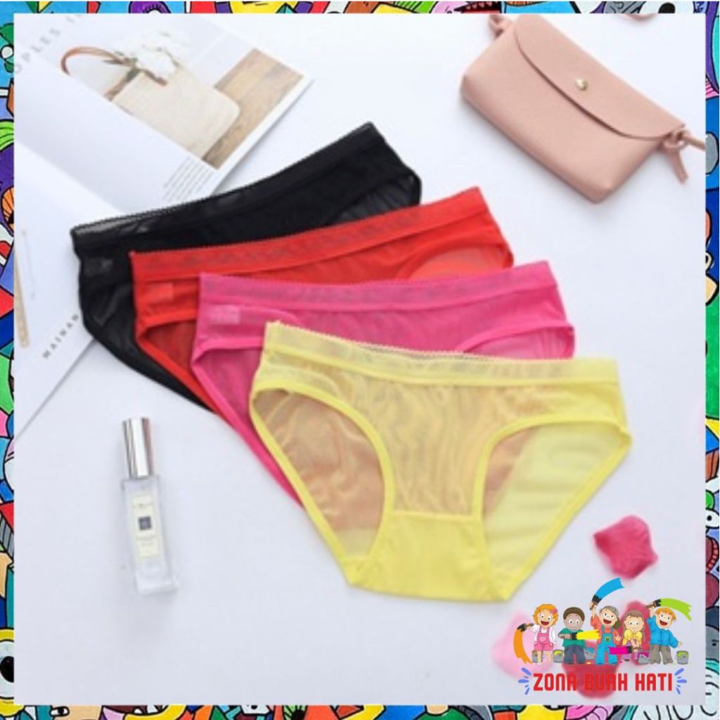 Jual ZBH Celana Dalam Wanita 6744 Kolor Segitiga Transparant Anti ...
