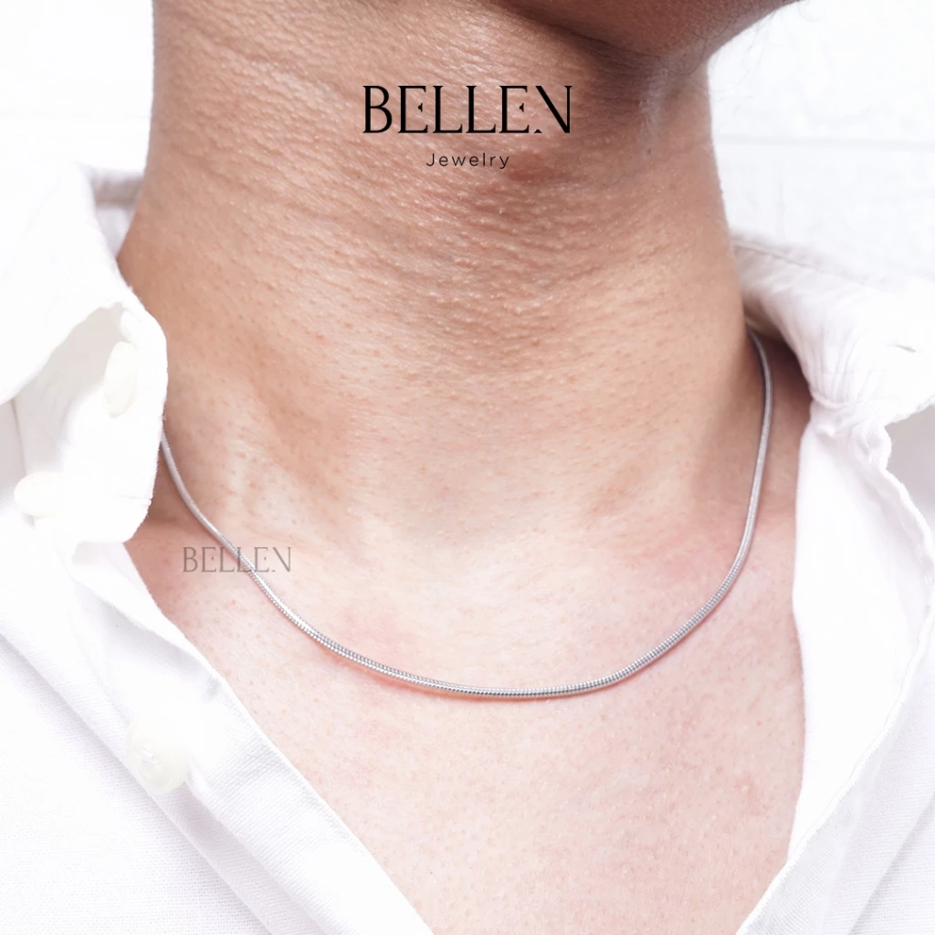 Kalung Bellen Silver Stainless Steel