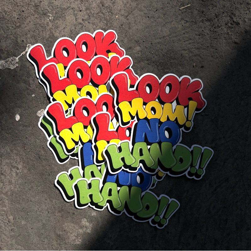Jual stiker Look Mom No Hand | Shopee Indonesia