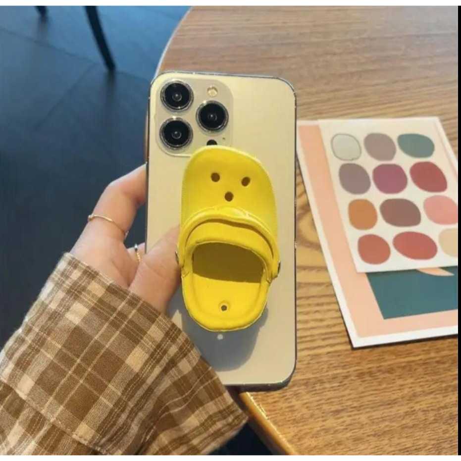 Popsocket Sendal Crocs Phone Holer Cute Stand HP universal
