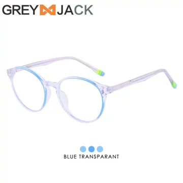 Grey Jack Kacamata Antiradiasi Blueray TR90 Oval Series Ringan Fashionable Bisa Minus Wanita