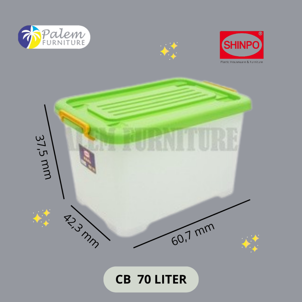 Jual shinpo container box CB 70L | Shopee Indonesia