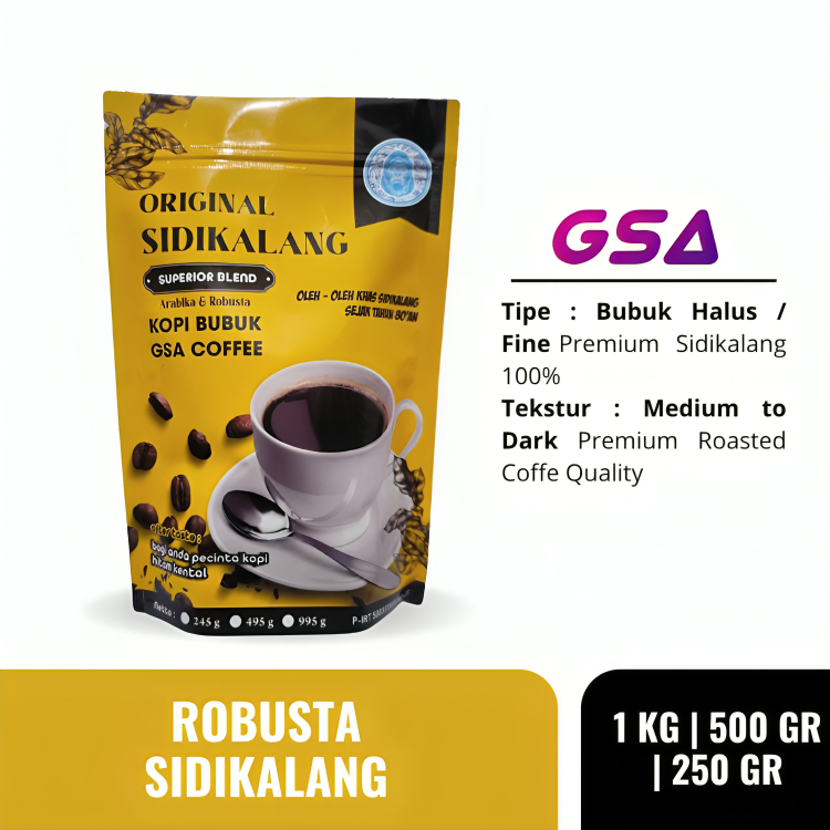 Jual Kopi Bubuk Robusta Sidikalang Murni Asli Medan Original Kopi