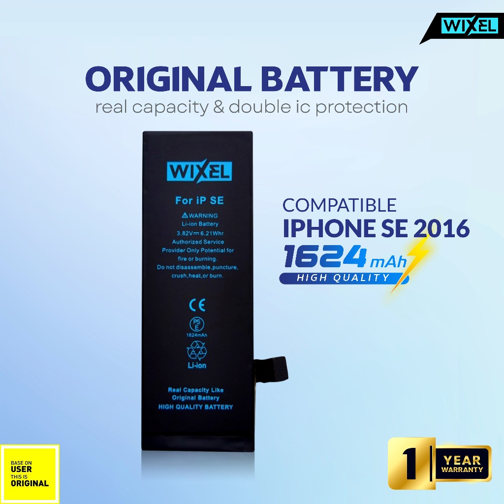 Jual WIXEL ORIGINAL Baterai Iphone 5 SE 2016 Batre Batrai Battery Dual