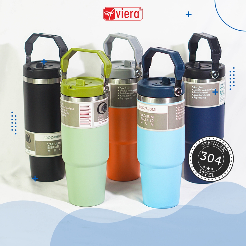 Jual Viera - Vacuum Flash Bottle Tumblr Stainless Steel SUS 304 Botol ...